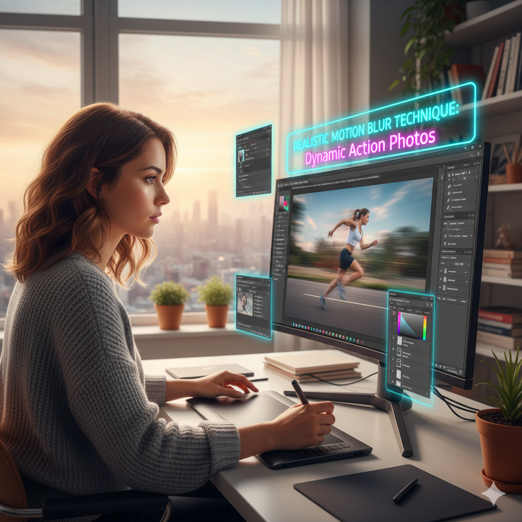 Realistic Motion Blur Techniques for Dynamic Action Photos