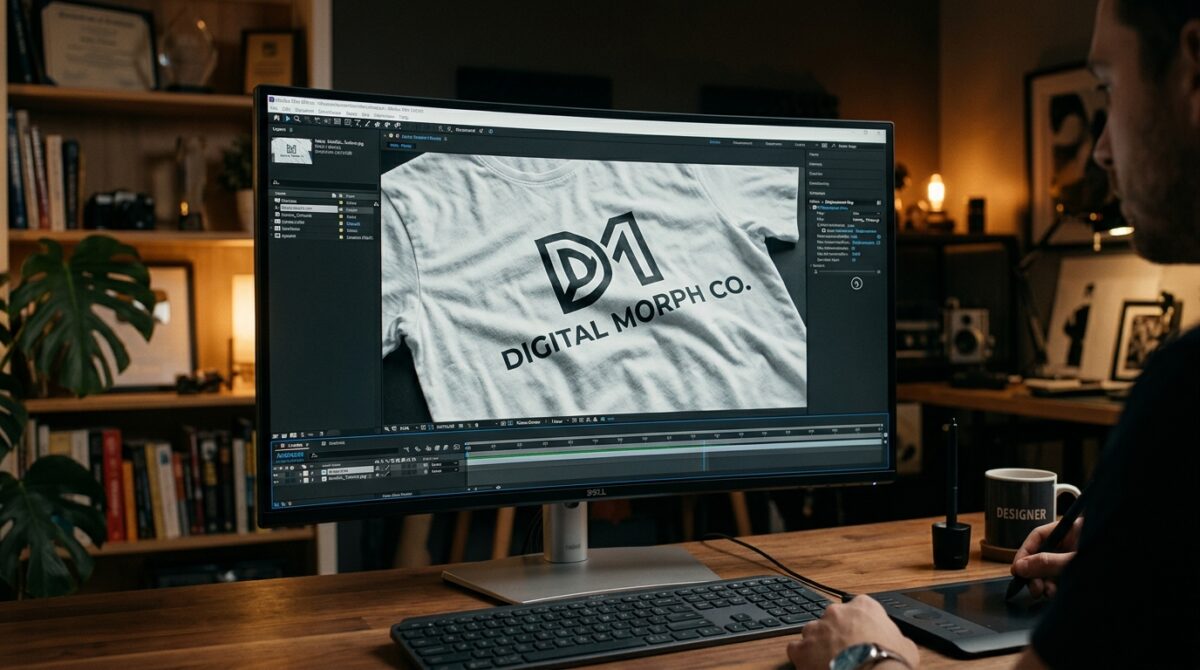 How to Map Logos Onto Textured Fabrics Using the Displace Filter and Displacement Maps