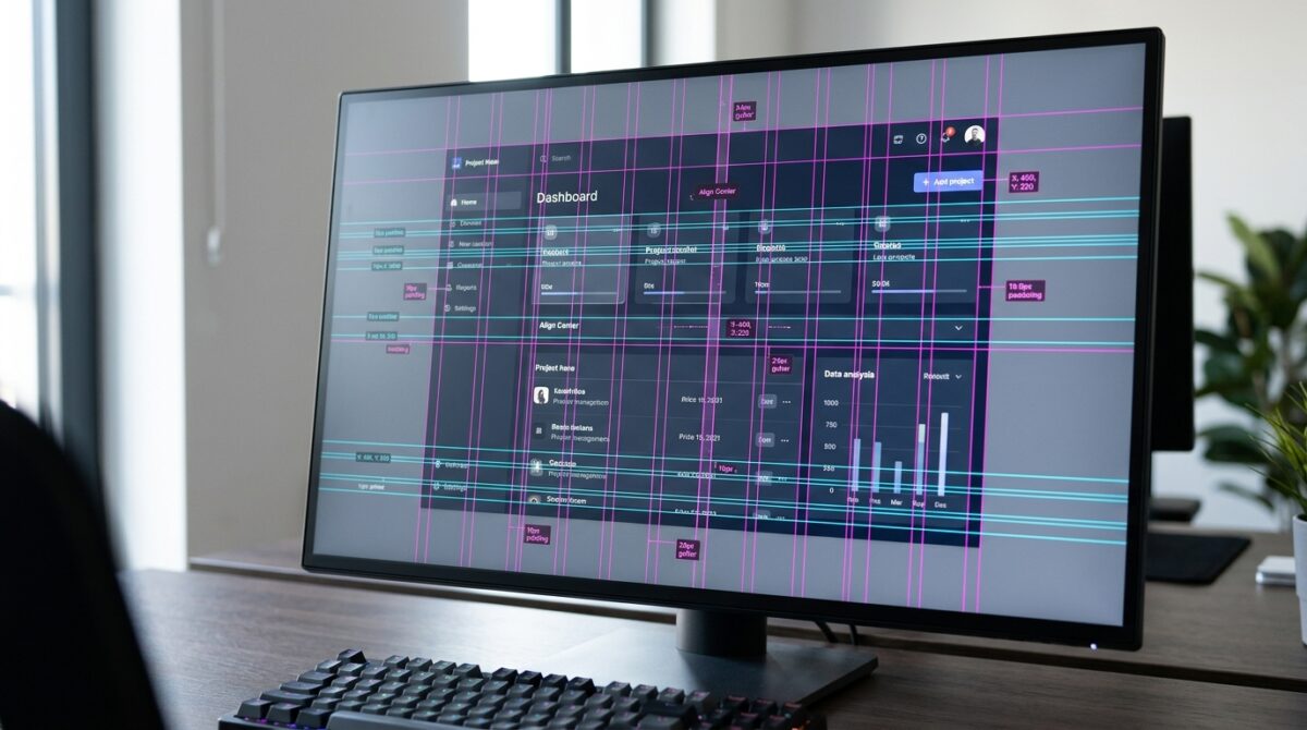 Structuring Grid Systems and Guide Layouts for Pixel-Perfect Web UI Mockups