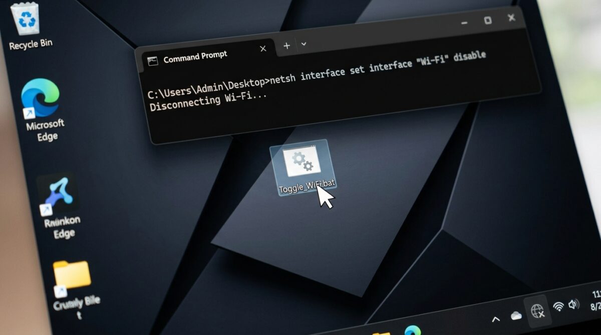 Creating Custom Batch Scripts to Instantly Toggle Network Adapters for Security Testing