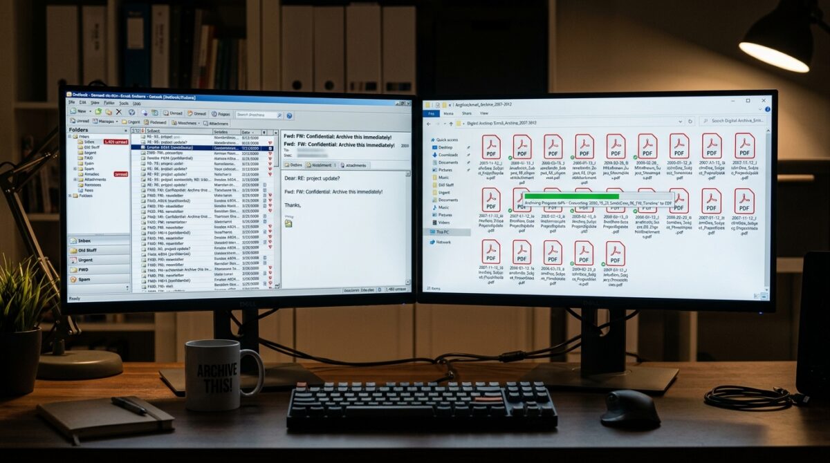 Converting Legacy PST and MBOX Email Archives into Searchable Local PDFs for Long-Term Storage