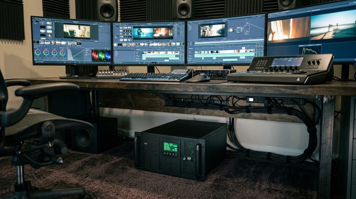 Evaluating Uninterruptible Power Supply (UPS) Load Capacities for Multi-Monitor Editing Workstations