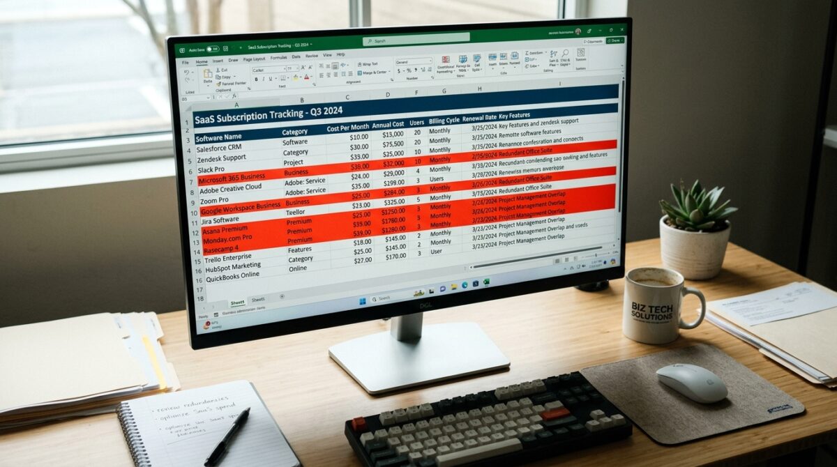 Auditing Software Subscriptions: A Workflow for Exporting and Analyzing Overlapping SaaS Capabilities