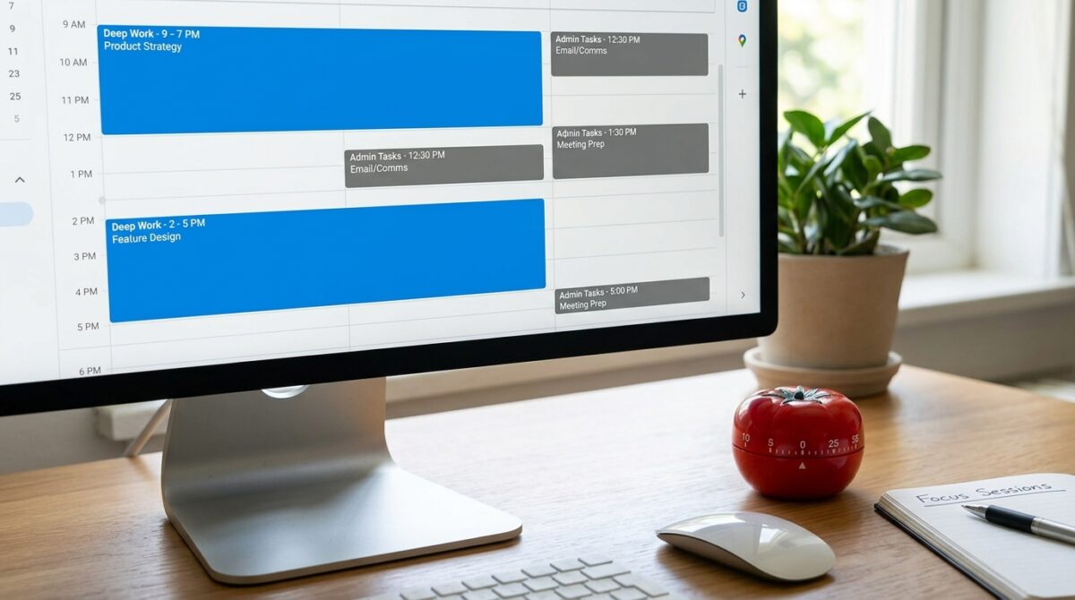 Adapting the Pomodoro Technique: Time-Blocking Strategies for Deep-Work Coding vs. Shallow Admin Tasks